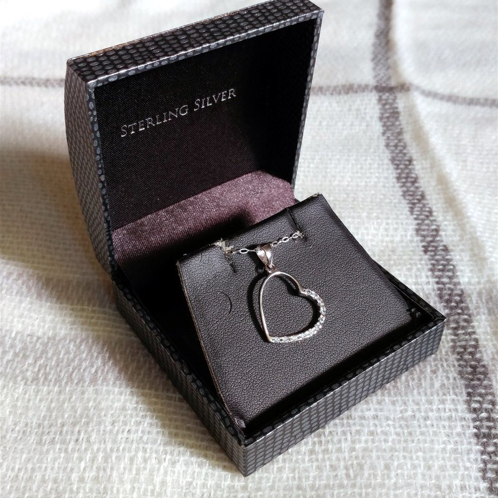 3/$25 Sterling Silver Heart Necklace